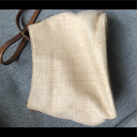 Vintage Genuine Fossil Straw Shoulder Bag pristine - Picture 7 of 8